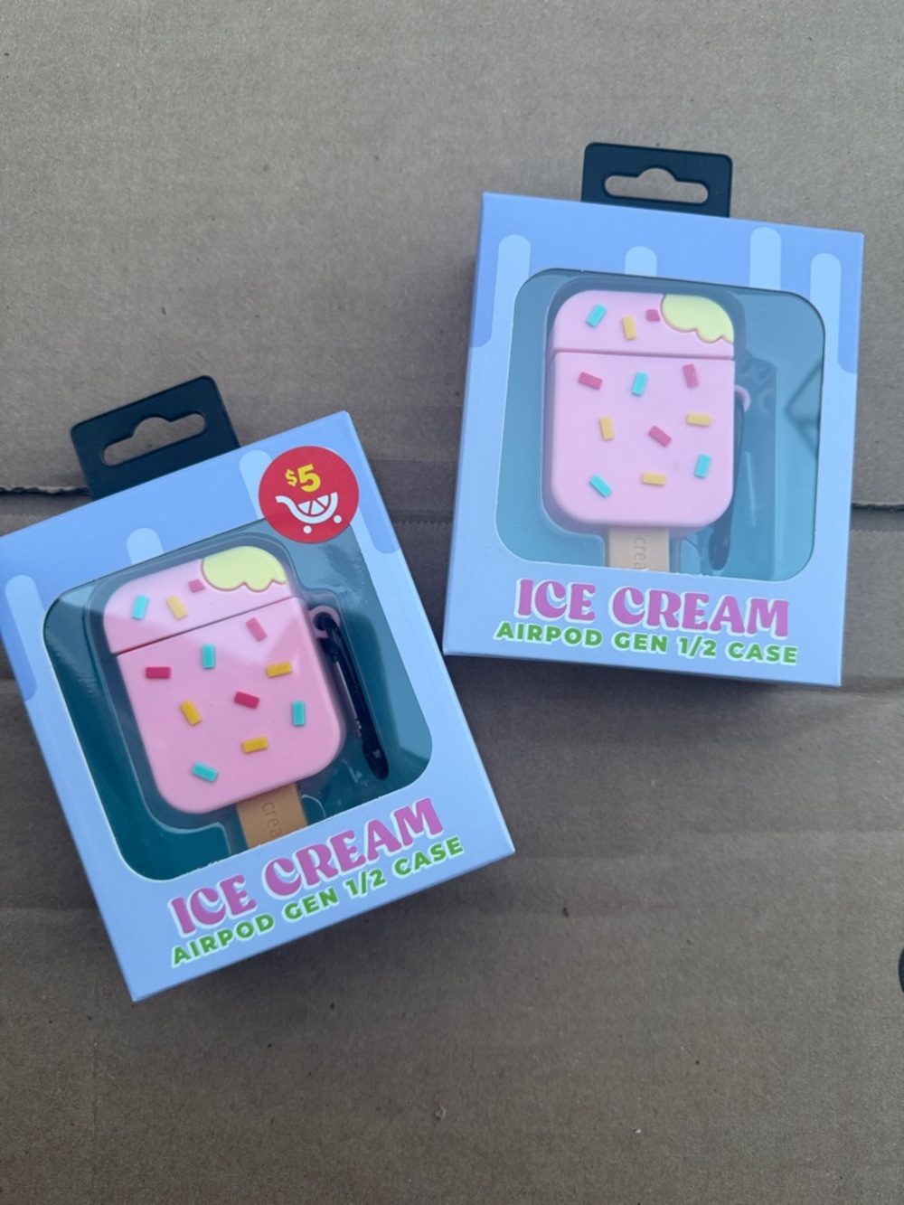 3 for $5 — Pink Ice Cream Popsicle AirPod Case (Pair)